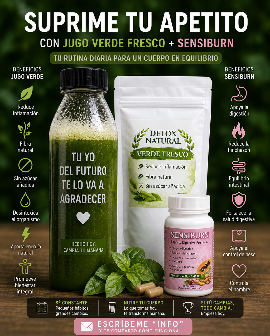 Control & Detox Pack(green juice +sensiburn)