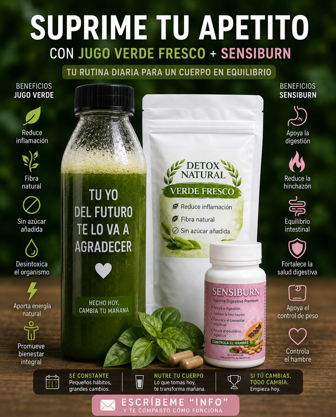 Control & Detox Pack(green juice +sensiburn)