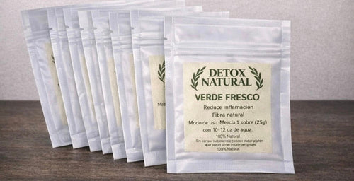 Detox Verde Fresco – Sobres Individuales 100% Natural
Fresh Green Detox – Individual Sachets 100% Natural