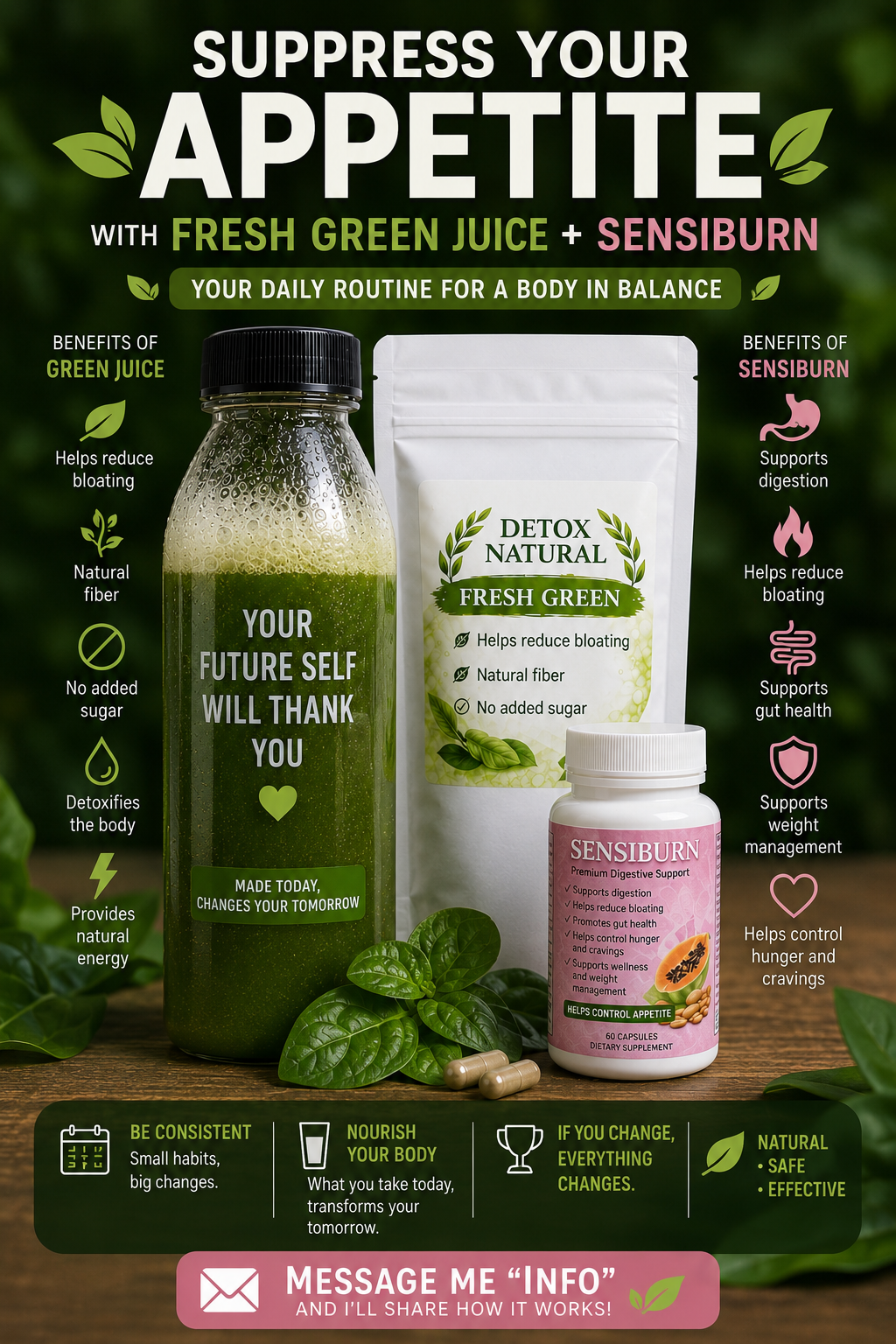 Control & Detox Pack(green juice +sensiburn)